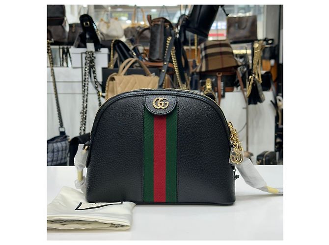 Gucci Borsa a tracolla Ophidia GG Supreme Nero - vista 3