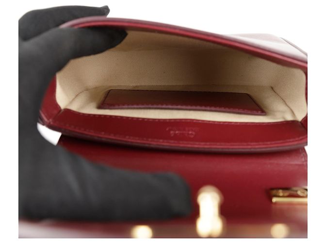 Chloé Mini Leder-Tote und Schultertasche in Sepia Braun - Ansicht 5