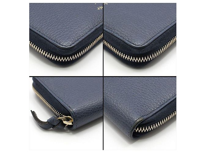Gucci Swing Blue Leather Zip Wallet - view 10