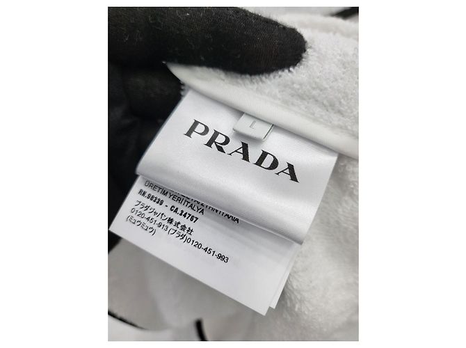 Prada Camisa Bowling de algodón Plata - vista 6
