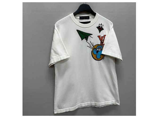 Louis Vuitton T-shirt Monogram Comic Argento - vista 3