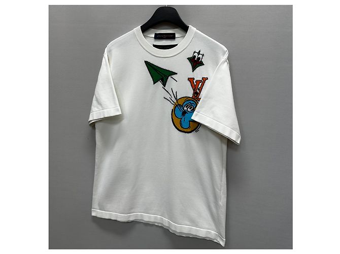 Louis Vuitton T-shirt Monogram Comic Argento - vista 4