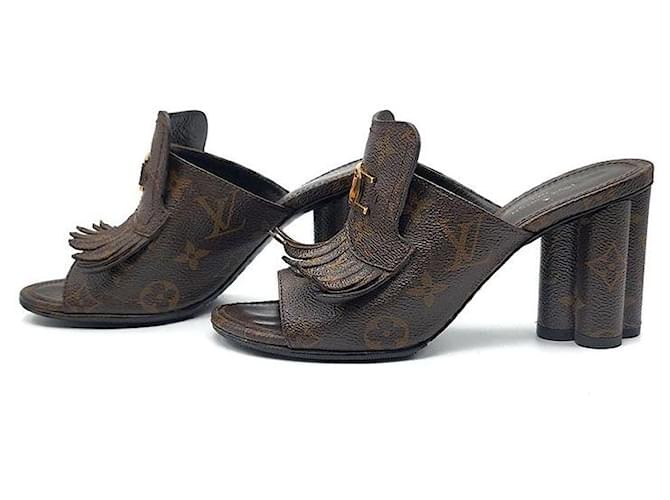 Louis Vuitton Mule Indiana Monogram Nero - vista 2
