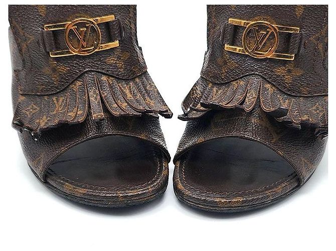 Louis Vuitton Mule Indiana Monogram Nero - vista 3