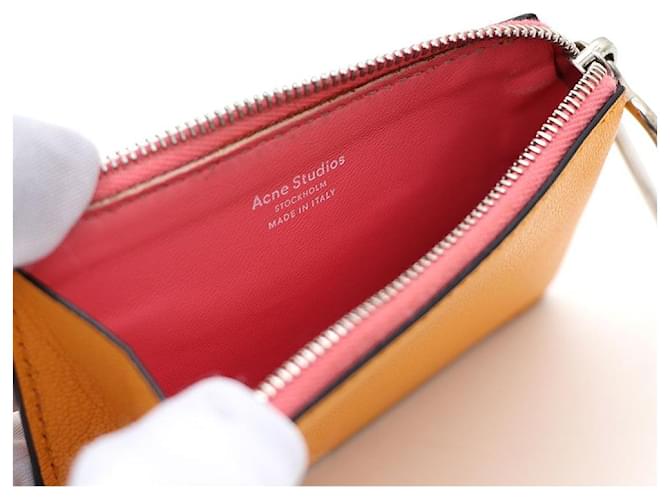 Acne Monedero Garnet Amarillo - vista 6