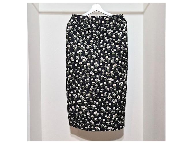 Gucci Falda Jaqard Daisy Negro - vista 3