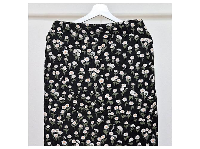 Gucci Falda Jaqard Daisy Negro - vista 4