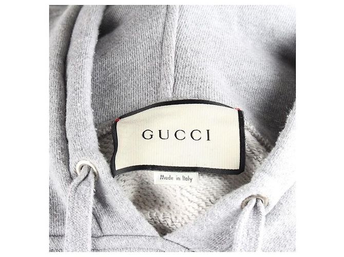 Gucci Moletom com bordado de dragão Edição Limitada Prata - vista 6