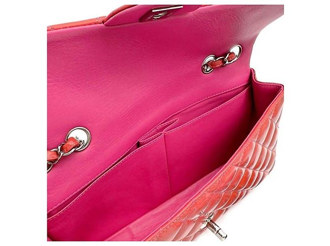 Chanel Borsa Baguette in vernice Rosso - vista 7