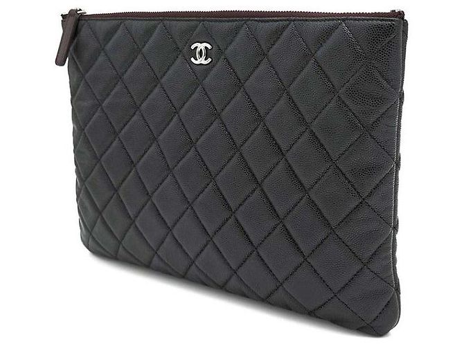 Chanel Clutch Caviar New Medium Nero - vista 2