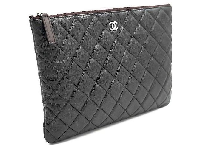 Chanel Clutch Caviar New Medium Nero - vista 3