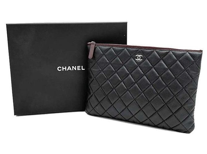 Chanel Clutch Caviar New Medium Nero - vista 7