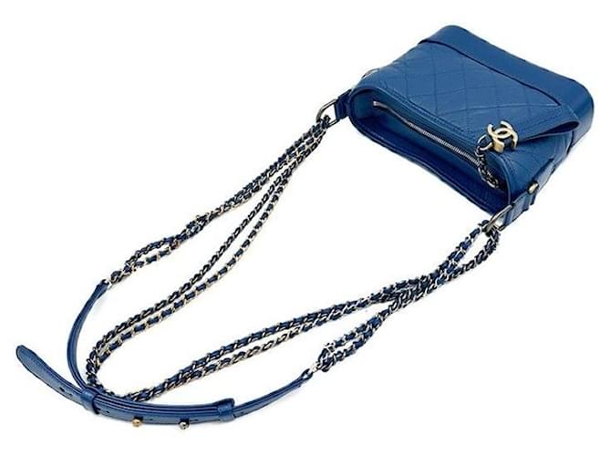 Chanel Borsa Hobo Gabrielle Small Blu - vista 5