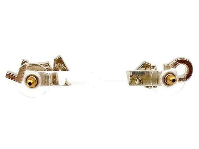 Chanel Brincos Logo Crystal Dourado - vista 3