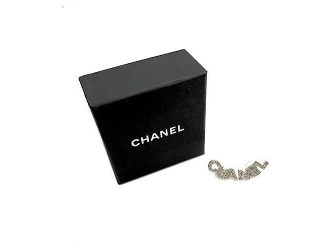 Chanel Brincos Logo Crystal Dourado - vista 5