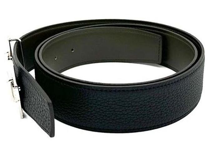 Hermès Cintura Reversibile Jumping Nero - vista 2