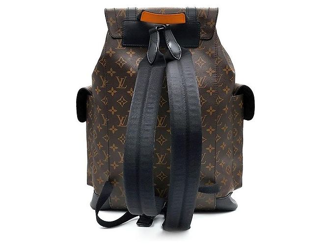 Louis Vuitton Zaino Monogram Macassar Radiant Sun Christopher MM Nero - vista 3