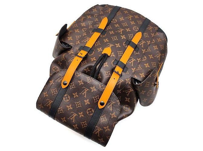 Louis Vuitton Zaino Monogram Macassar Radiant Sun Christopher MM Nero - vista 4