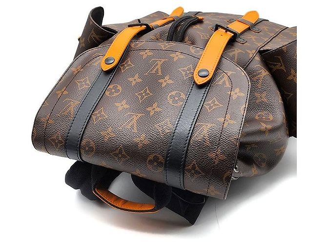 Louis Vuitton Zaino Monogram Macassar Radiant Sun Christopher MM Nero - vista 5