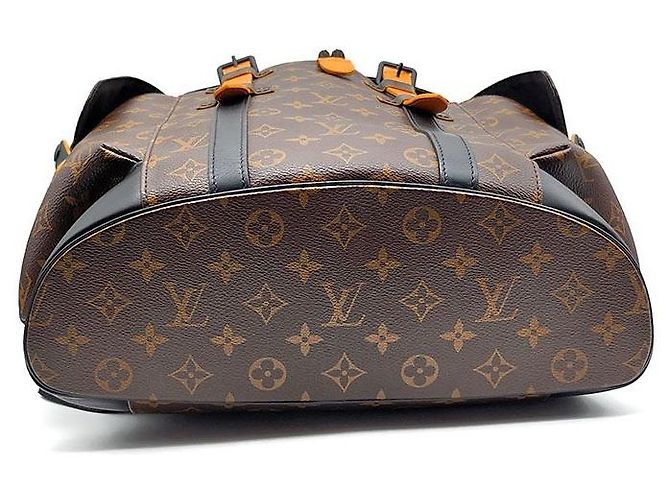 Louis Vuitton Zaino Monogram Macassar Radiant Sun Christopher MM Nero - vista 6