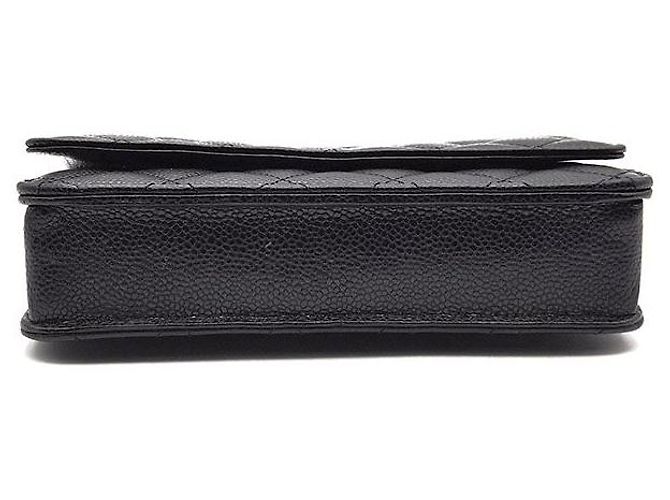 Chanel Mini borsa a tracolla WOC in caviar Nero - vista 8