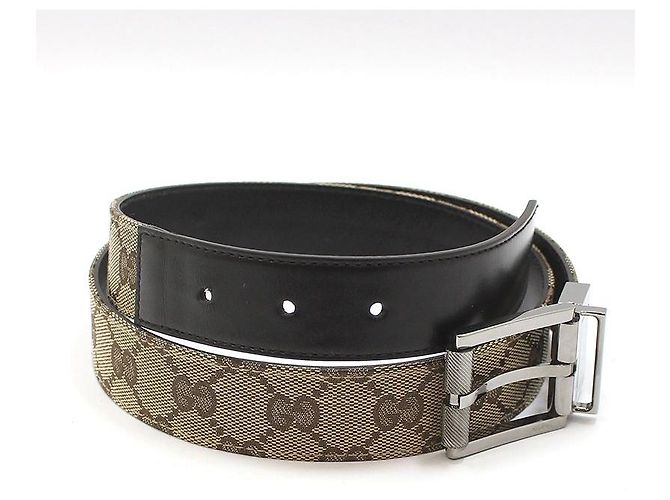Gucci Reversibler Jacquard-Gürtel Braun - Ansicht 2