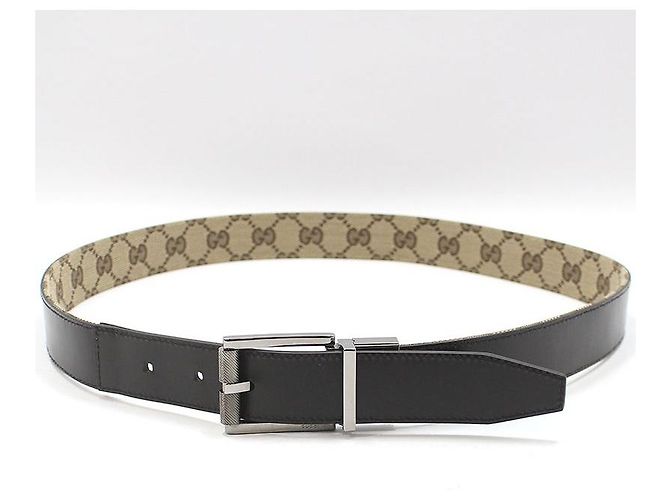 Gucci Reversibler Jacquard-Gürtel Braun - Ansicht 3