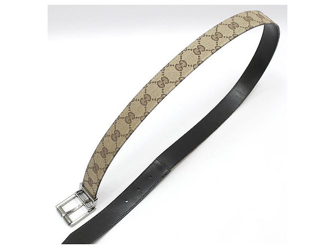 Gucci Reversibler Jacquard-Gürtel Braun - Ansicht 4