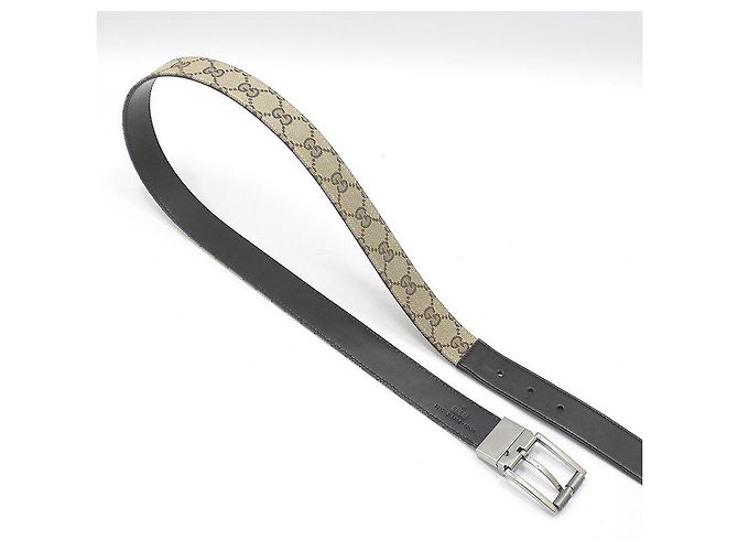 Gucci Reversibler Jacquard-Gürtel Braun - Ansicht 5