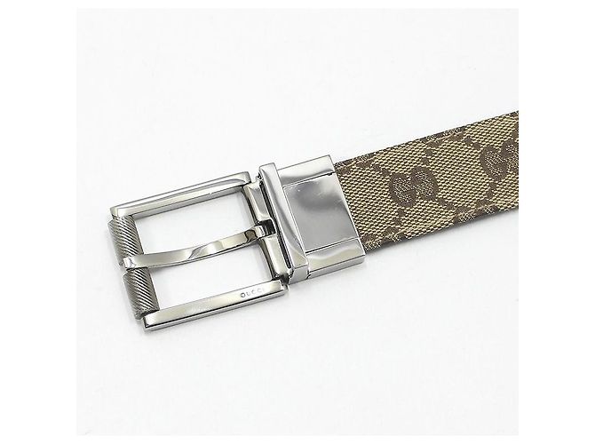 Gucci Reversibler Jacquard-Gürtel Braun - Ansicht 6