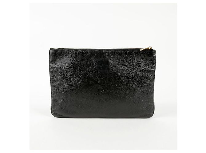 Gucci Clutch Raja Tiger Head in pelle nera Nero - vista 2