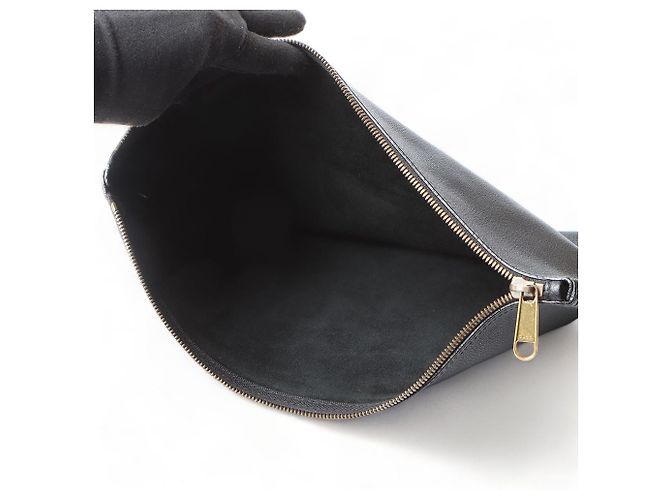 Gucci Clutch Portfolio Logo Nero - vista 7