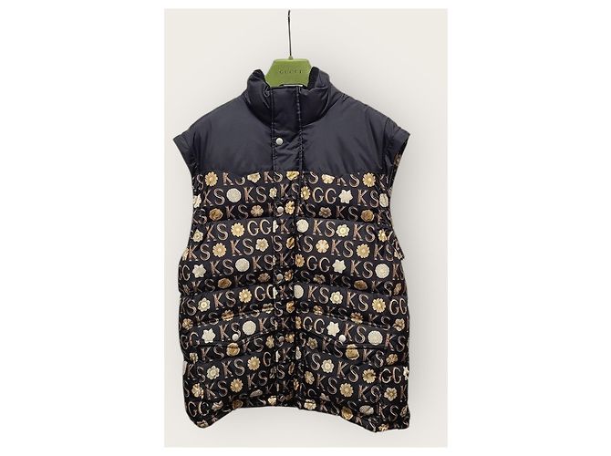 Gucci Giacca puffer Black Scott Printed Nero - vista 4