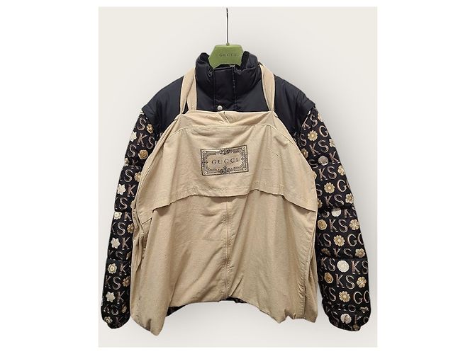 Gucci Giacca puffer Black Scott Printed Nero - vista 6
