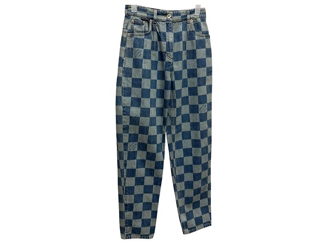 Louis Vuitton Pantalones de denim Damier Multicolor - vista 3