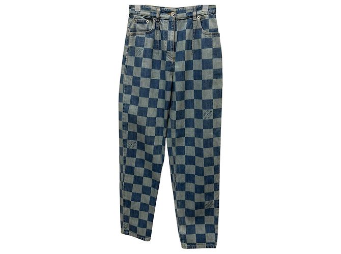 Louis Vuitton Pantalones de denim Damier Multicolor - vista 4