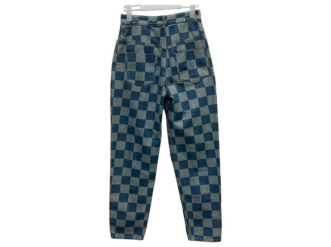 Louis Vuitton Pantalones de denim Damier Multicolor - vista 5