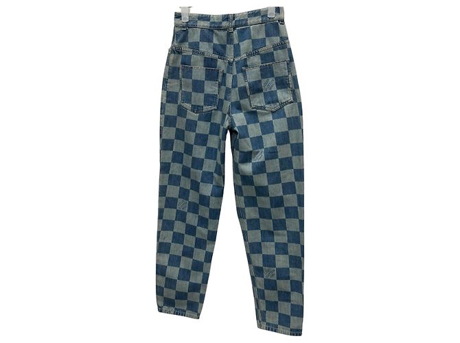 Louis Vuitton Pantalones de denim Damier Multicolor - vista 6
