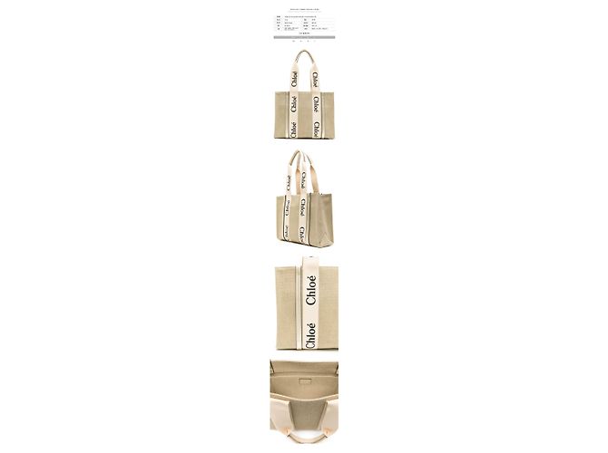 Chloé Borsa Tote Woody Medium Light Gold D'oro - vista 2