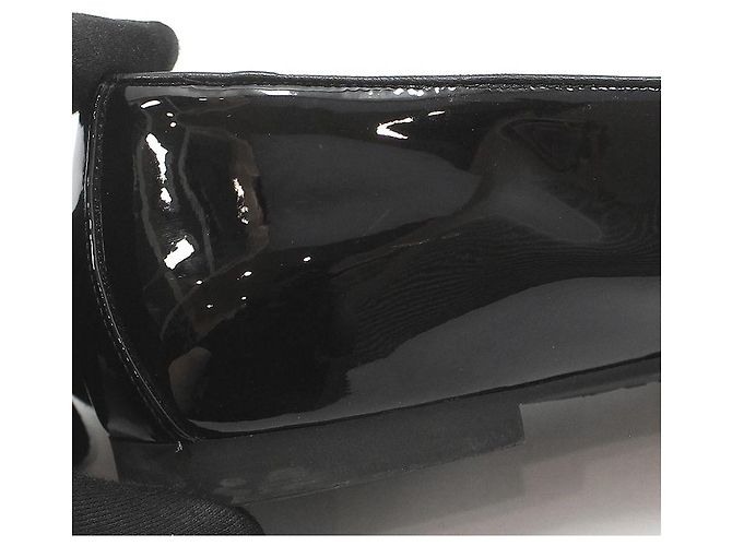 Salvatore Ferragamo Mocassini Black Patent Tri-Glio Gold Gancini Nero - vista 12