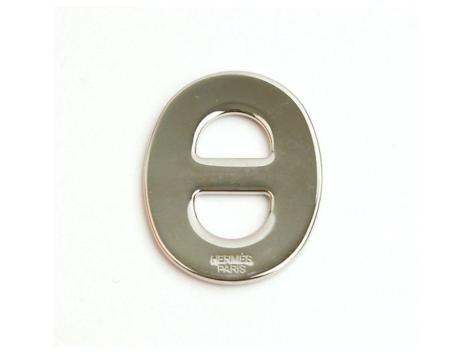 Ring Hermès Anello per sciarpa Chandale Silver-Black Yellow-Green Verde - vista 3