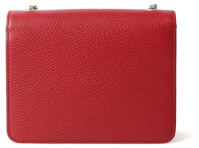 Padlock Gucci Borsa a tracolla con catena intrecciata Rosso - vista 3