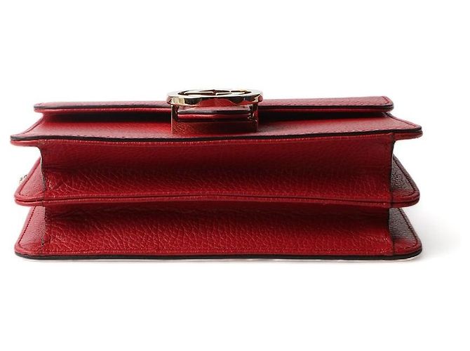 Padlock Gucci Borsa a tracolla con catena intrecciata Rosso - vista 6