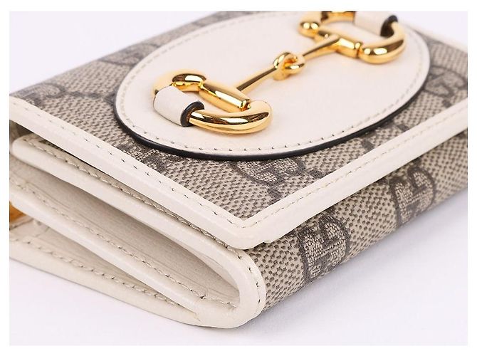 Horsebit 1955 Gucci Cartera GG Canvas Horsebit bañada en oro Multicolor - vista 7