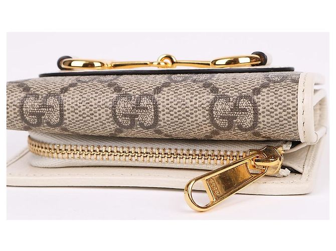 Horsebit 1955 Gucci Cartera GG Canvas Horsebit bañada en oro Multicolor - vista 9