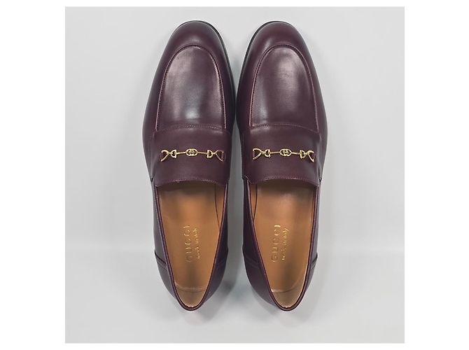 Gucci Mocassino in pelle con morsetto Rosso - vista 7