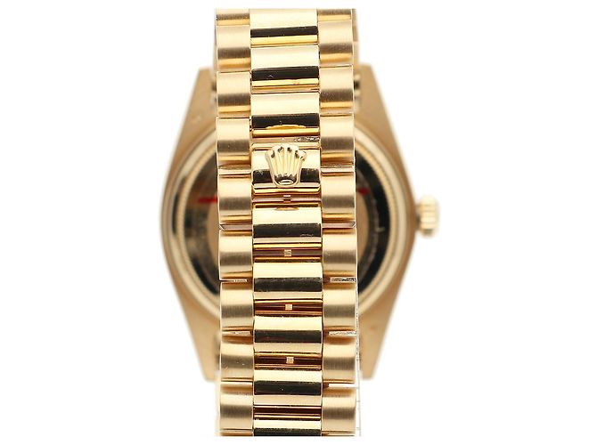 Rolex Orologio in oro da uomo Day-Date, quadrante romano oro champagne opaco D'oro - vista 7