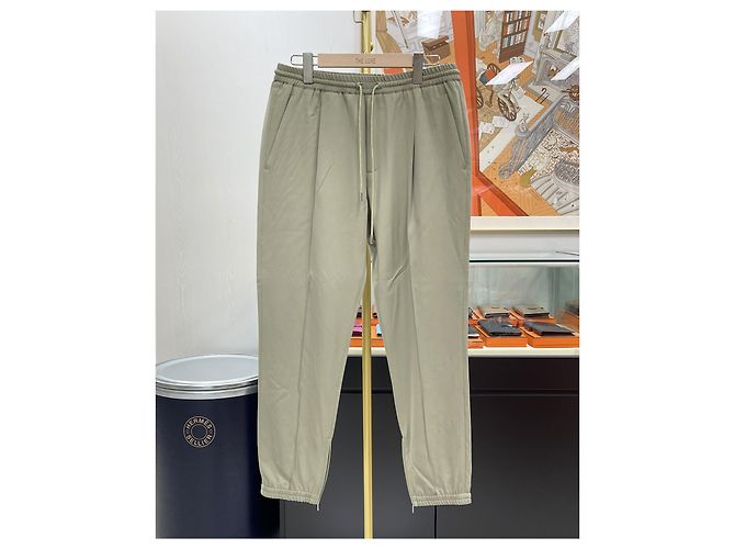 Dior Wool Track Pants Khaki Brown - view 2