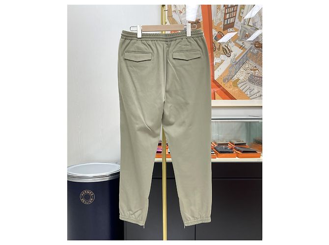 Dior Wool Track Pants Khaki Brown - view 5