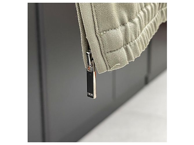 Dior Wool Track Pants Khaki Brown - view 8